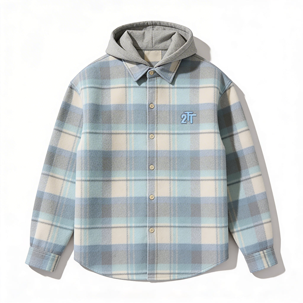 'Bad Beats' - Hooded Flannel Jacket