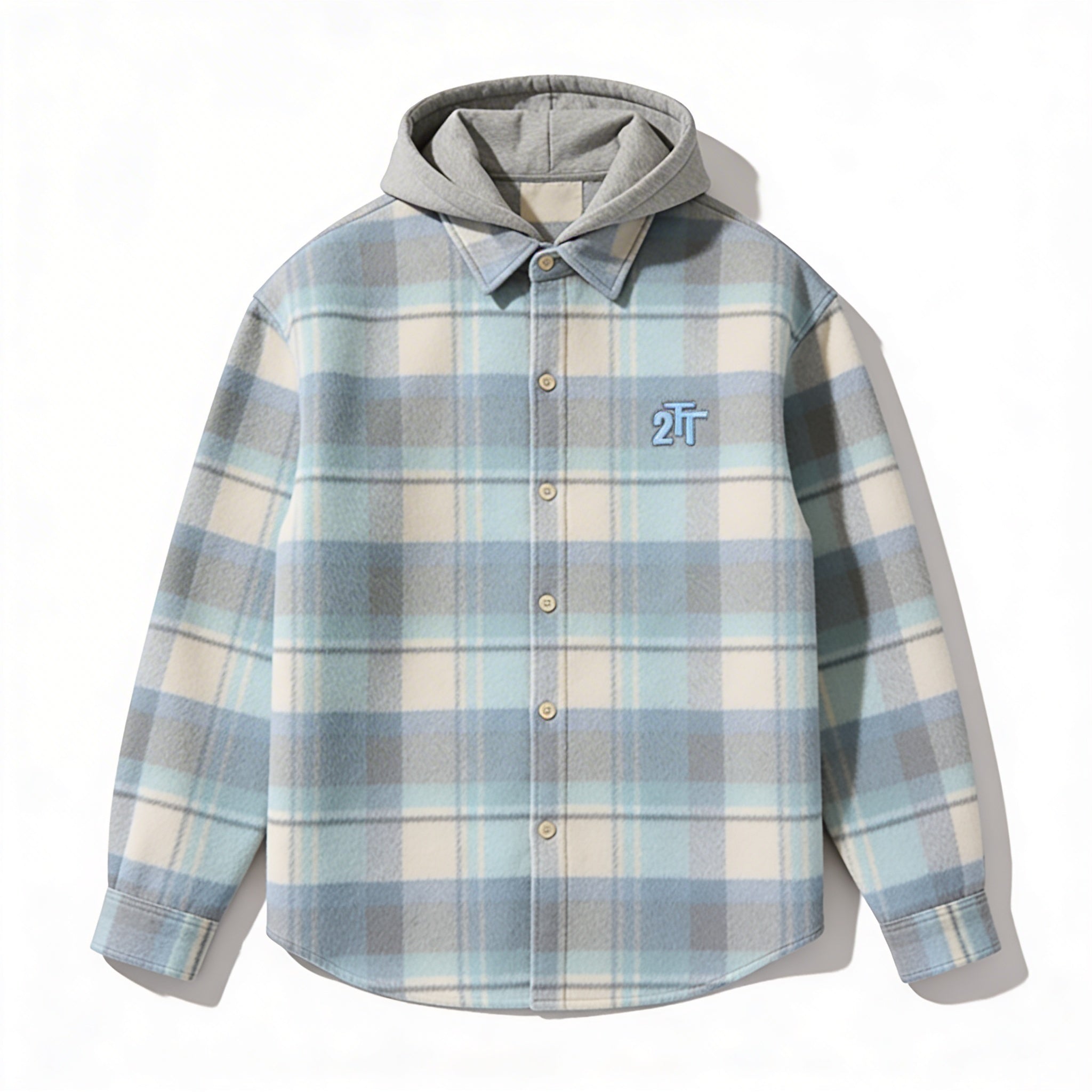 'Bad Beats' - Hooded Flannel Jacket