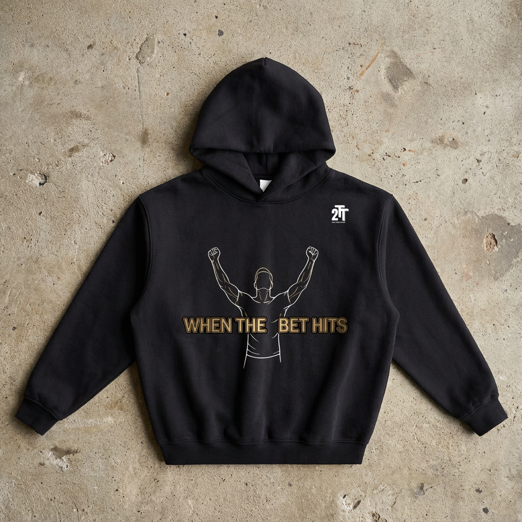 When The Bet Hits Fleeced Boxy Hoodie