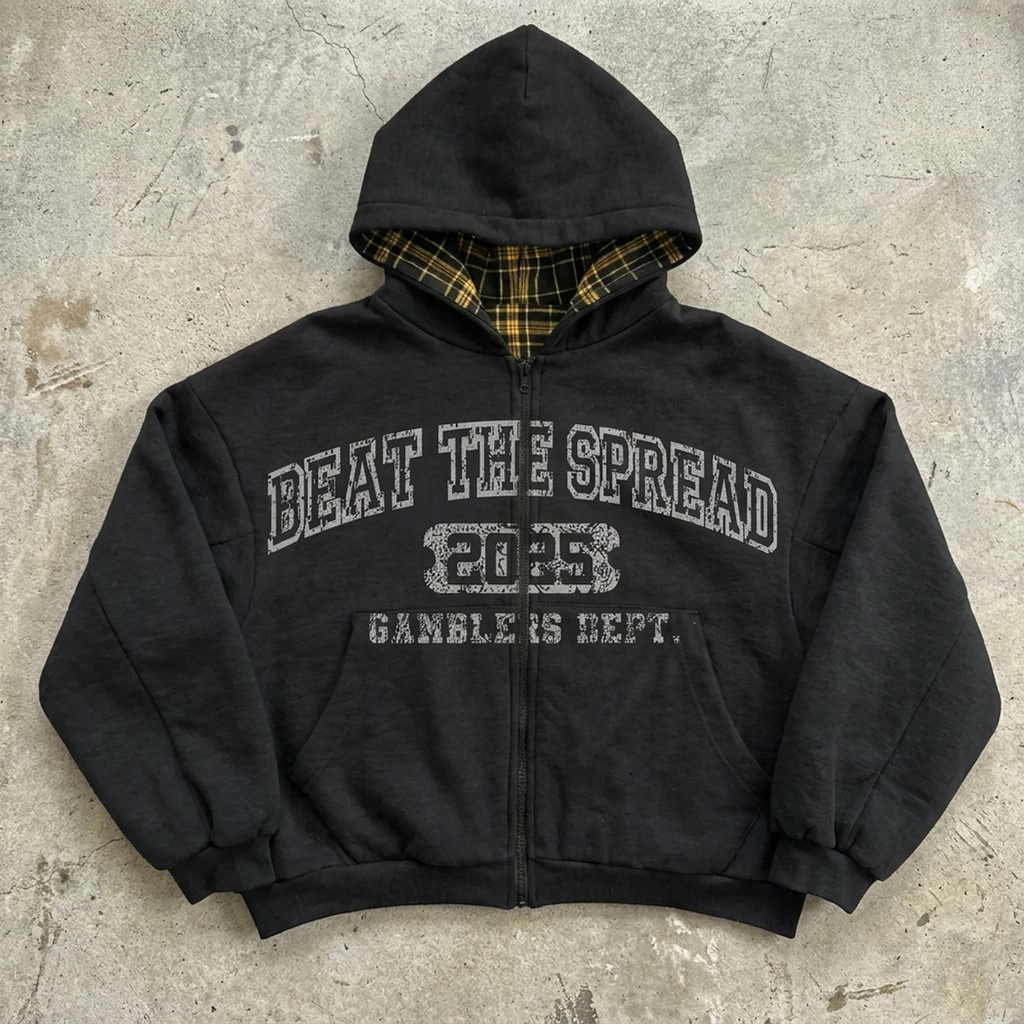 Beat The Spread – Reversible Graphic Zip Hoodie