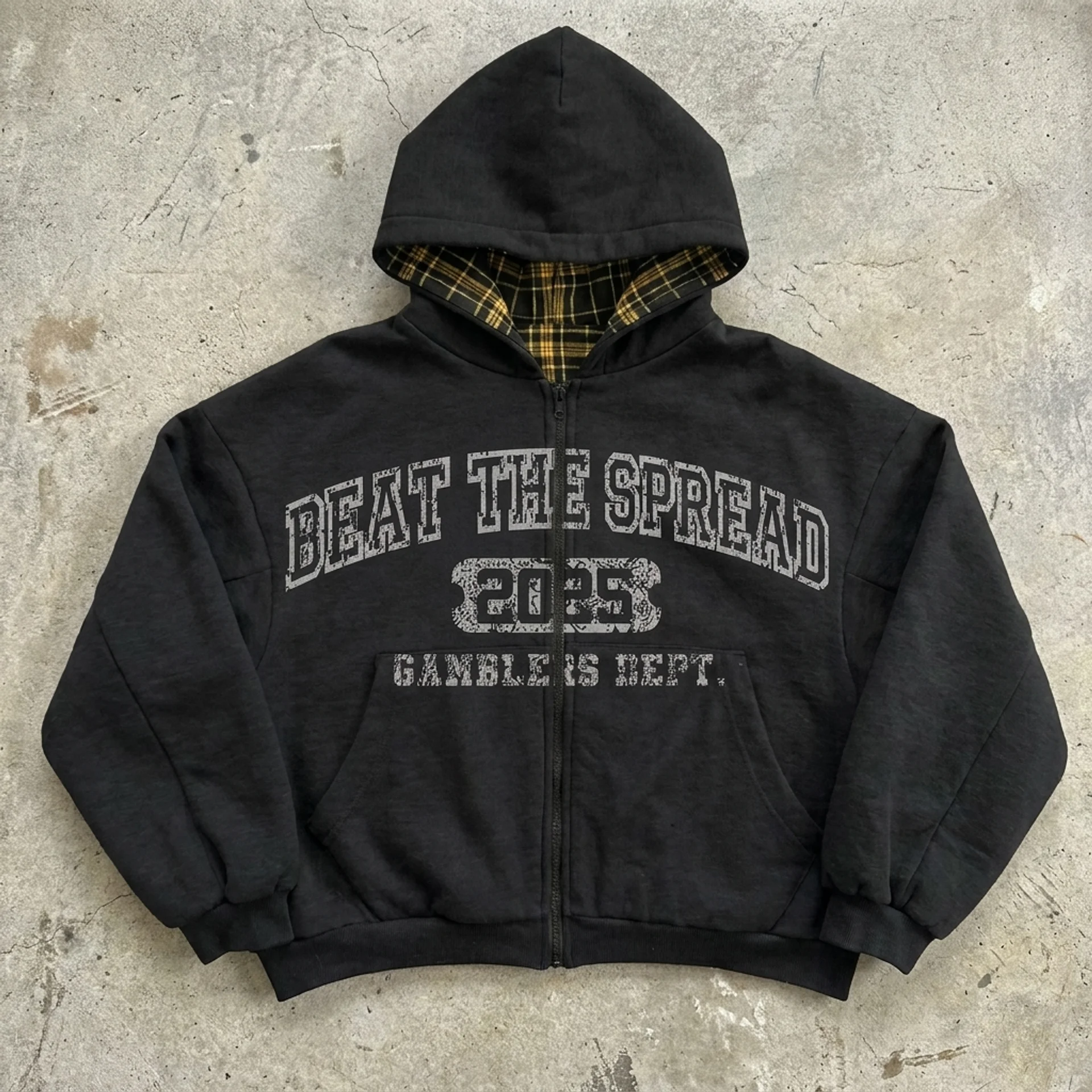 Beat The Spread – Reversible Graphic Zip Hoodie